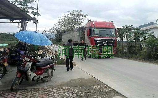 河南瑞奥生物质热风炉抵达福建漳州养殖基地现场